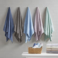 6 Piece Organic Cotton Towel Set Tan Cotton