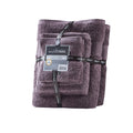 100% Egyptian Cotton 6 Piece Towel Set Purple Cotton