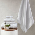 1000Gsm 100% Cotton 6 Piece Towel Set White Cotton