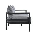 Multi Person Outdoor Steel Sofa Set, Waterproof, Anti Rust And Anti Uv, Suitable For Gardens And Lawns Light Gray Steel