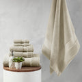 1000Gsm 100% Cotton 6 Piece Towel Set Natural Cotton