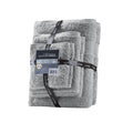 100% Egyptian Cotton 6 Piece Towel Set Grey Cotton