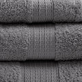 6 Piece Organic Cotton Towel Set Charcoal Cotton