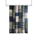 Pieced Cotton Shower Curtain Multicolor Cotton