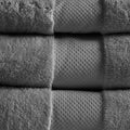 Cotton 6 Piece Bath Towel Set Charcoal Cotton