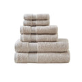 100% Egyptian Cotton 6 Piece Towel Set Sand Cotton