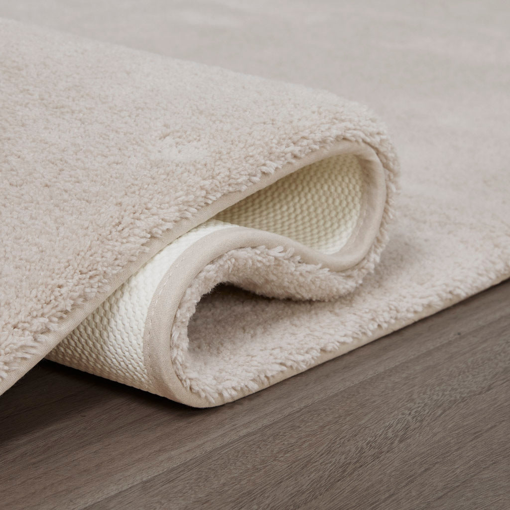 Bath Rug Taupe Polyester