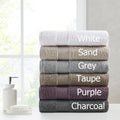 100% Egyptian Cotton 6 Piece Towel Set Charcoal Cotton