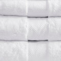 Cotton 6 Piece Bath Towel Set White Cotton