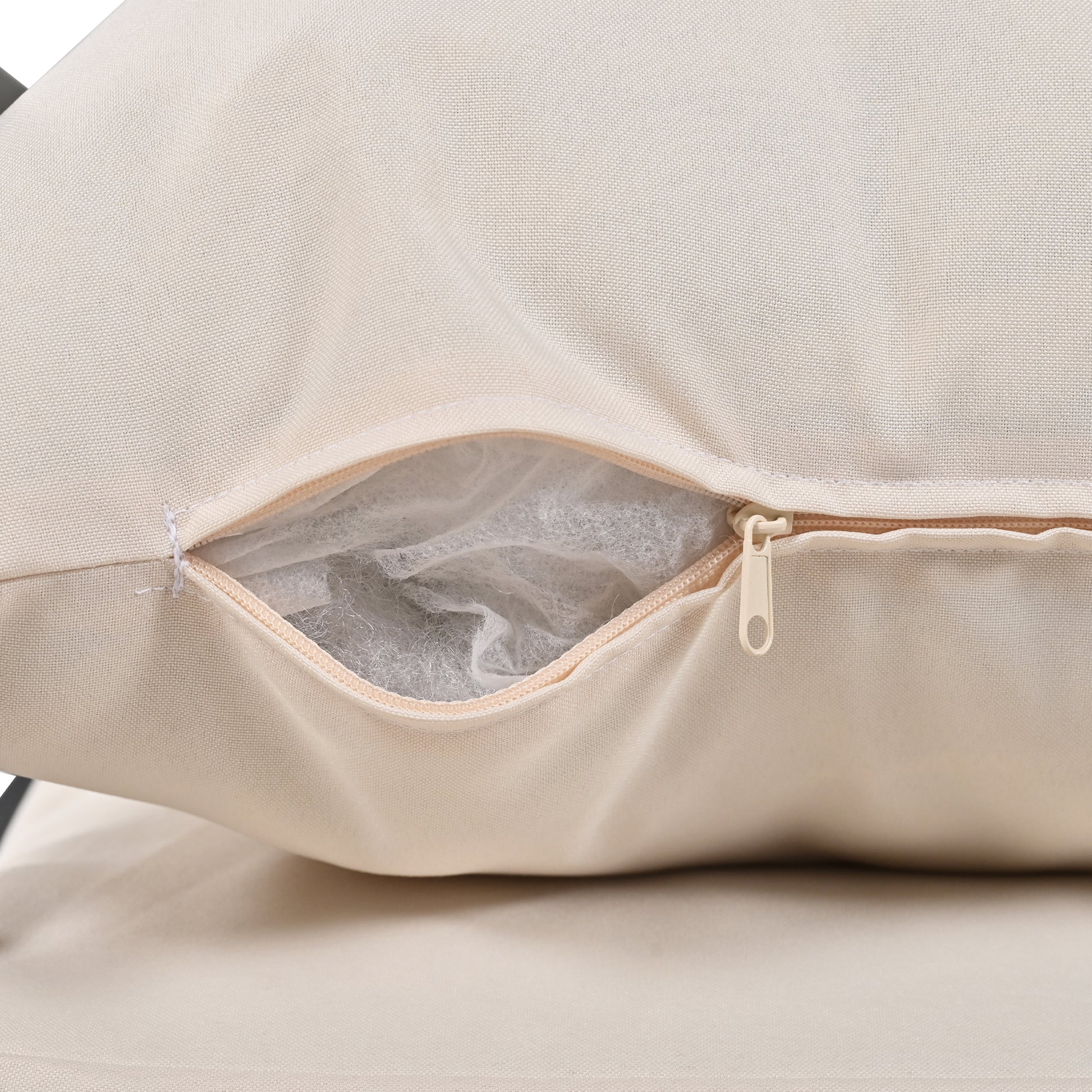 Multi Person Outdoor Steel Sofa Set, Waterproof, Anti Rust And Anti Uv, Suitable For Gardens And Lawns Beige Steel