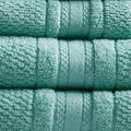 Super Soft Cotton Quick Dry Bath Towel 6 Piece Set Teal Cotton