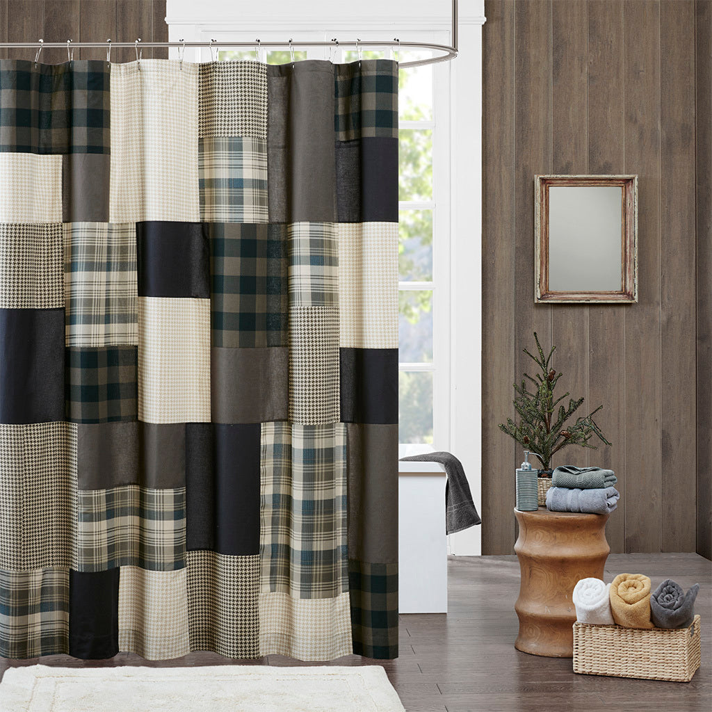 100% Cotton Shower Curtain Multicolor Cotton