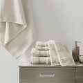 Cotton 6 Piece Bath Towel Set Natural Cotton