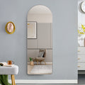 4Rd Generation Silver Aluminum Alloy Metal Frame Arched Wall Mirror, Bathroom Makeup Mirror, Decorative Mirror, Clothing Store, Floor Standing Large Mirror, Wall Mounted. 65 