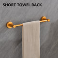 6 Piece Bathroom Towel Rack Set Wall Mount brushed gold-aluminium