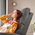 Electric Power Recliner Chair, Reclining Chair For Bedroom Living Room,Small Recliners Home Theater Seating, With Usb Ports,Recliner For Small Space,Dark Gray Light Brown Wood Primary Living Space Heavy Duty Rubberwood Dark Gray Polyester Power Push