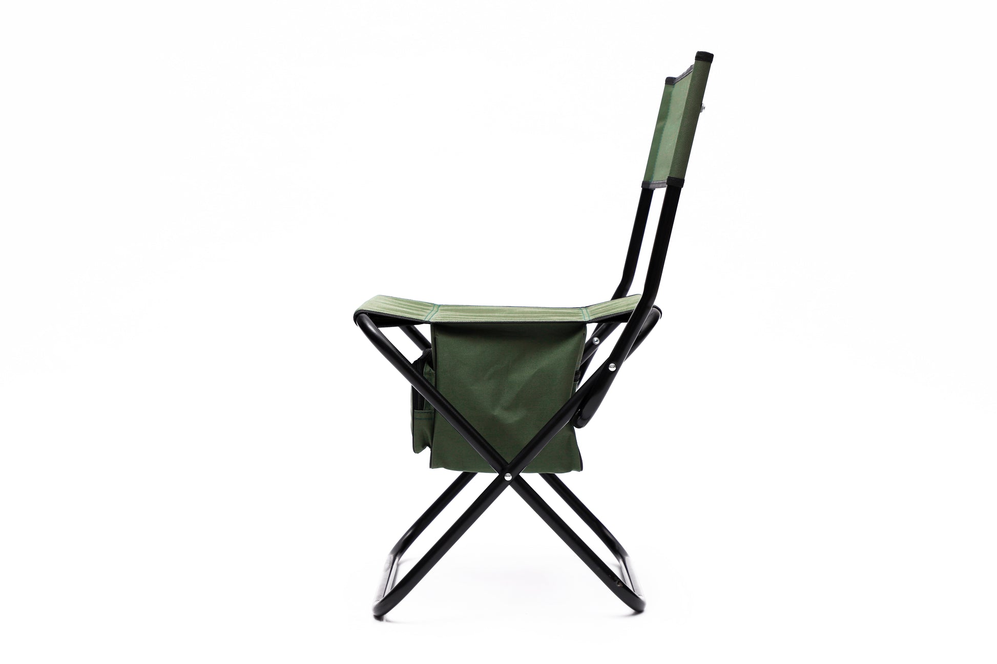 2 Piece Folding Outdoor Chair With Storage Bag, Portable Chair For Indoor, Outdoor Camping, Picnics And Fishing,Green Green Steel