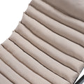 2Pcs Set Outdoor Lounge Chair Cushion Replacement Patio Funiture Seat Cushion Chaise Lounge Cushion Khaki Khaki Polyester