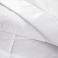Lightweight Down Alternative Blanket with Satin Trim white-polyester