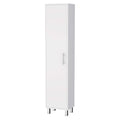 Andrews 1 Door 5 Shelf Tall Storage Cabinet White Freestanding 5 Or More Shelves White White Primary Living Space Mdf