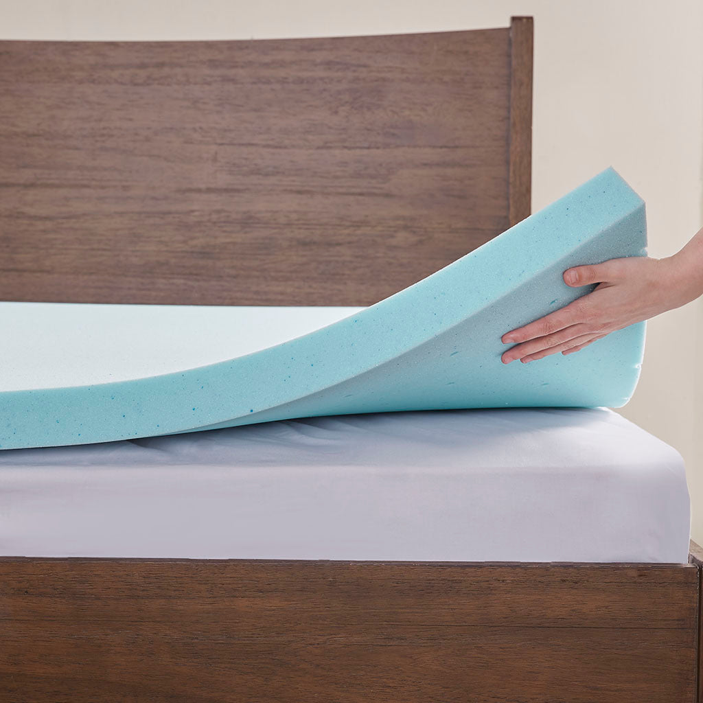 All Season Reversible Hypoallergenic Cooling Mattress Topper White Polyester