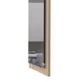 Devoux Rectangle Bathroom Mirror Light Pine Brown Glass