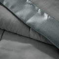 Lightweight Down Alternative Blanket with Satin Trim charcoal-polyester