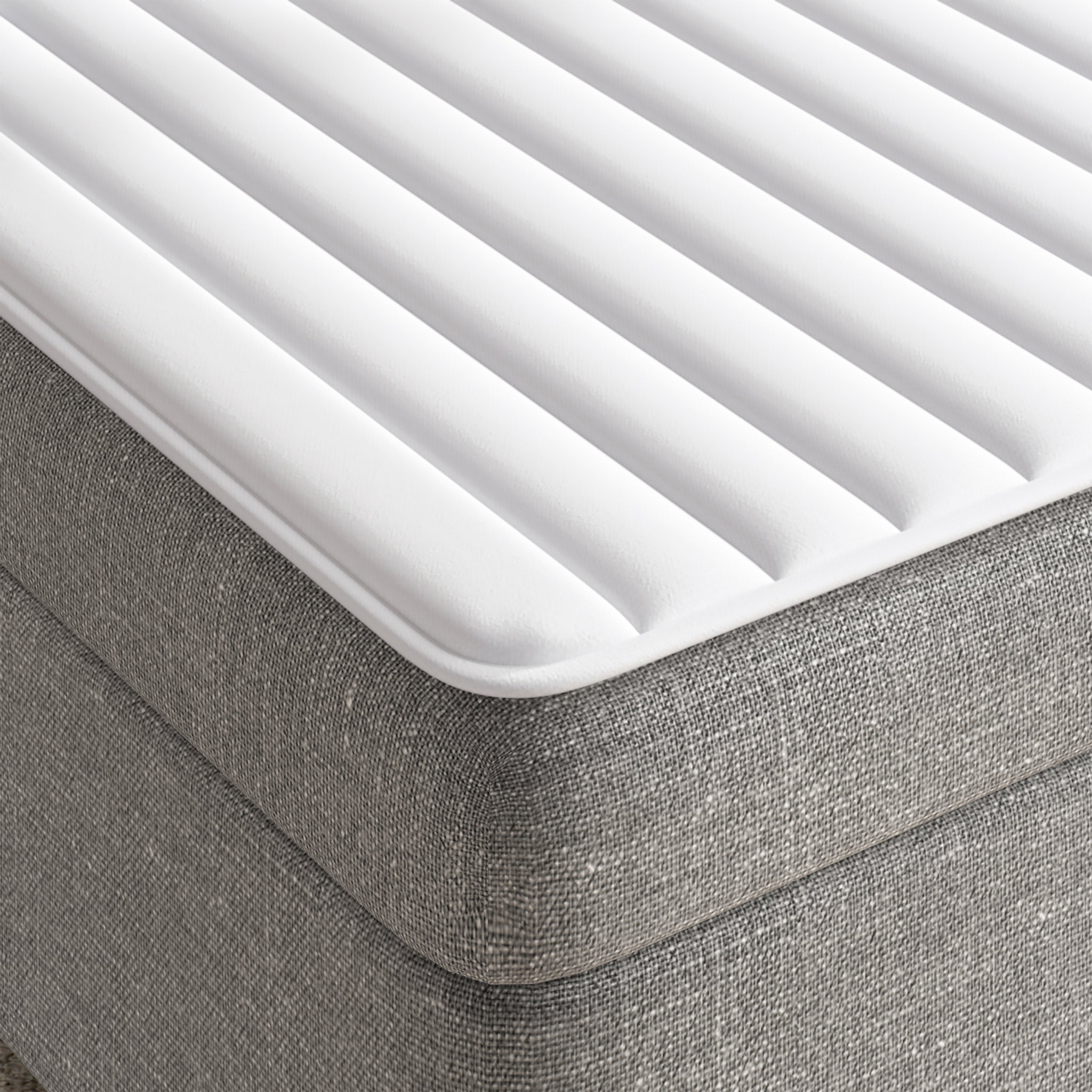 Ultra Soft Microfiber Waterproof Sofa Bed Mattress Pad white-microfiber