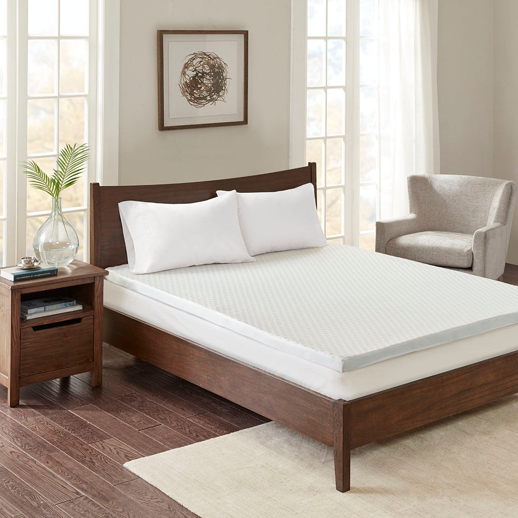 All Season Reversible Hypoallergenic Cooling Mattress white-polyester