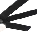 72 In Farmhouse Ceiling Fan With Plywood Blades For Dining Room Black Metal & Wood