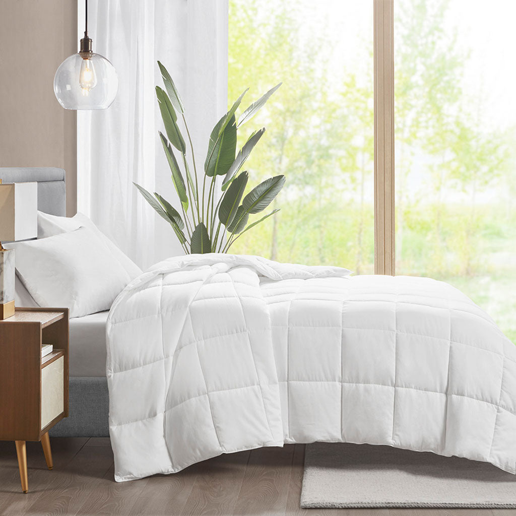 Cotton Down Alternative Featherless Comforter Twin White Cotton