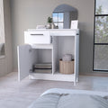 Loonam 2 Door 1 Drawer Dresser White White Mdf