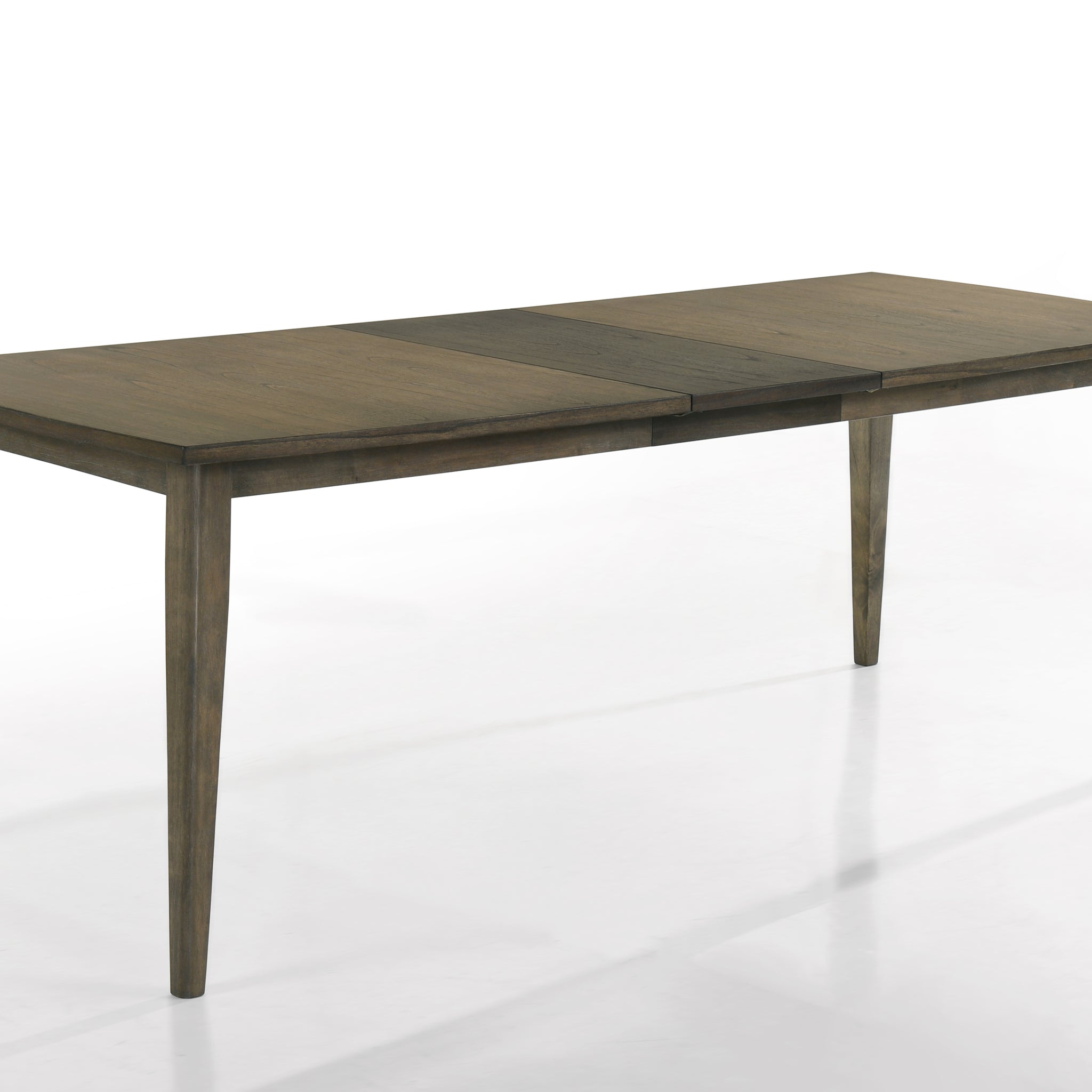 Bistro Vintage Walnut 88" Wide Contemporary Rectangle Dining Table With Extension Leaf Brown Solid Wood Mdf