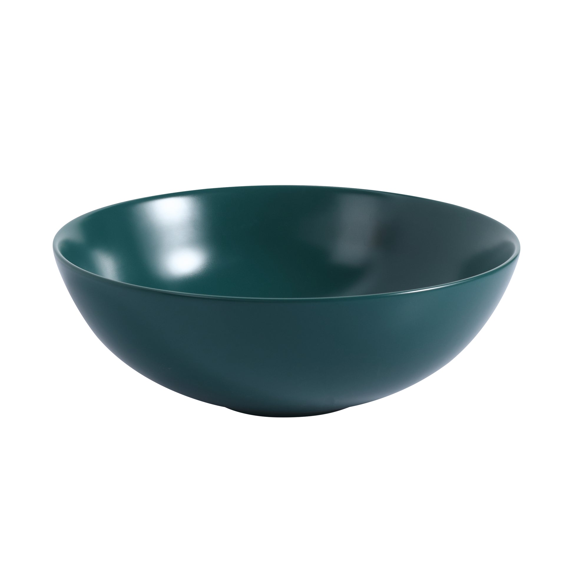 Ceramic Countertop Art Wash Basin, Vessel Sink Matt Green Black Green Ceramic