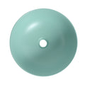 Ceramic Countertop Art Wash Basin, Vessel Sink Matt Light Green Light Green Ceramic