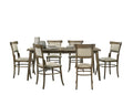 Bistro Vintage Walnut 7 Piece 72