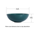 Ceramic Countertop Art Wash Basin, Vessel Sink Matt Green Black Green Ceramic