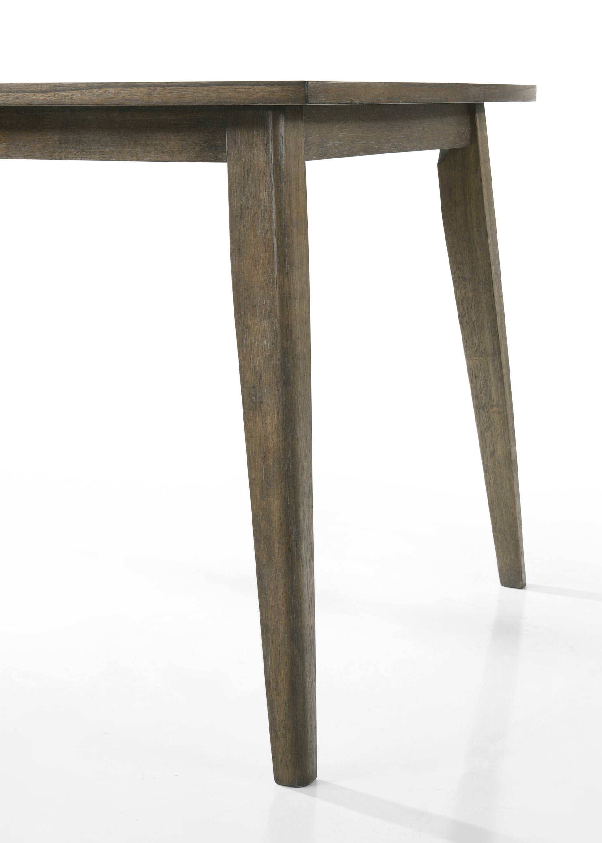 Bistro Vintage Walnut 72" Wide Contemporary Rectangle Dining Table Brown Solid Wood Mdf