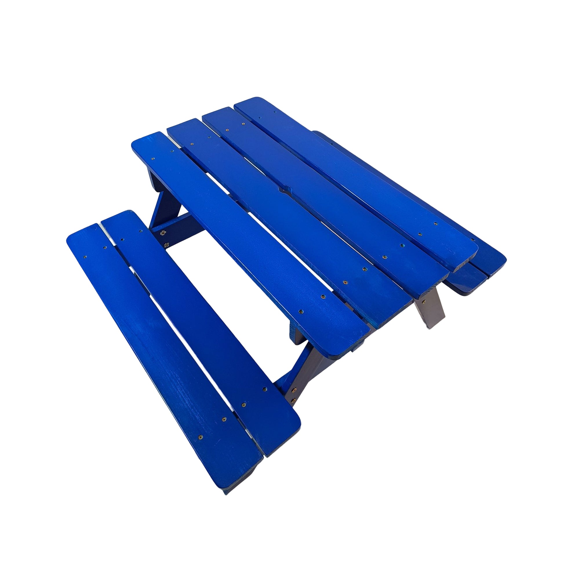 Children'S Dining Tables And Chairs Blue Solid Wood