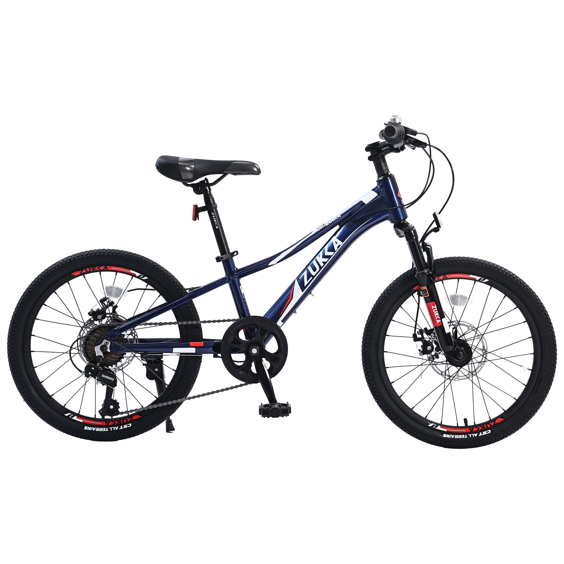 Mountain Bike For Girls And Boys Mountain 24 Inch Shimano 7 Speed Bike Cycling Blue Garden & Outdoor Aluminium Alloy