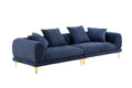 108.3'' Modern Sofa Couch 4 Seater Fabric Sofa For Livingroom Office Blue Blue Fabric
