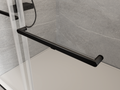 68 72 In. W X 76 In. H Double Sliding Frameless Soft Close Shower Door With Premium 3 8 Inch 10Mm Thick Tampered Glass And Easy Cleaning Coating, Stainless Steel In Matte Black 23D02 72Mb Matte Black Stainless Steel Tempered Glass Sheet Metal Plastic