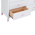 3 Pieces Bedroom Sets Full Size House Bed With Storage Headboard, Wooden Nightstand And Storage Dresser,White White Wood