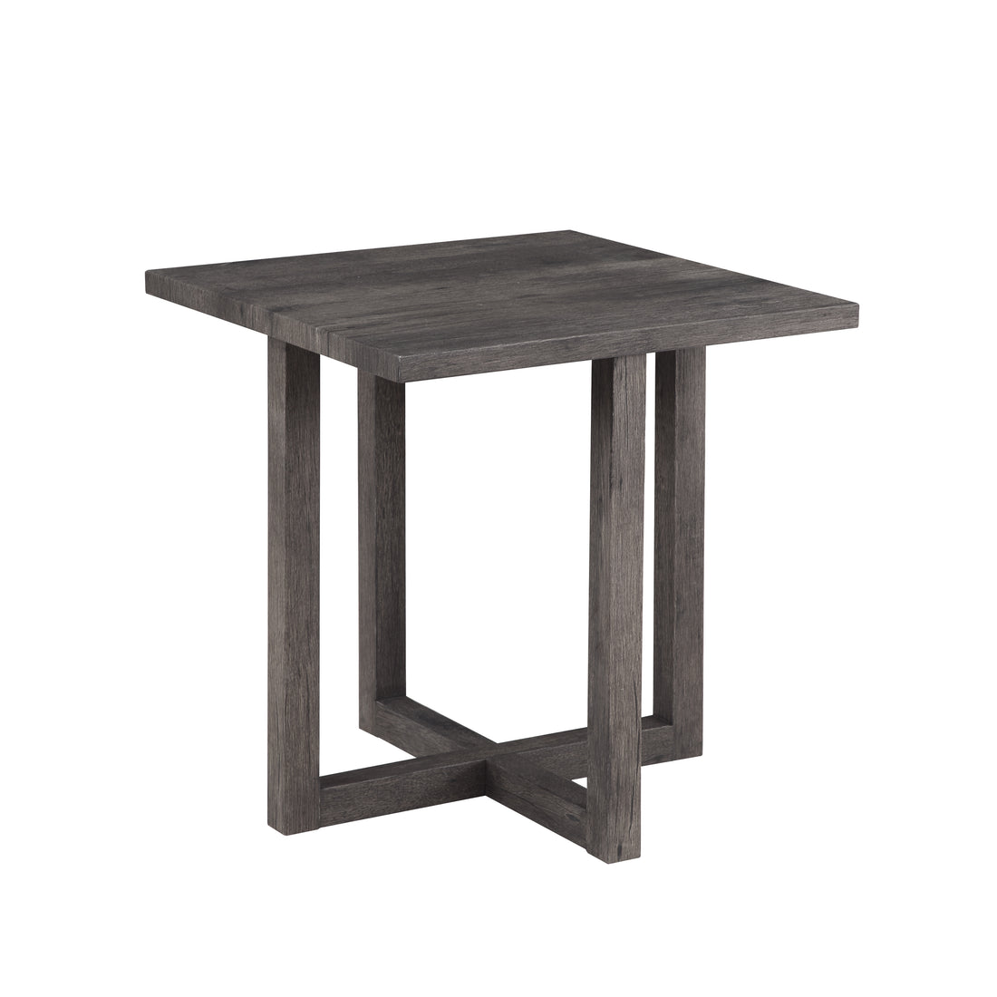 Moseberg 24" Rustic Wood End Table Brown Rubber Wood