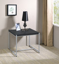 Lennox 3 Piece Black Coffee And End Table Set Black Mdf