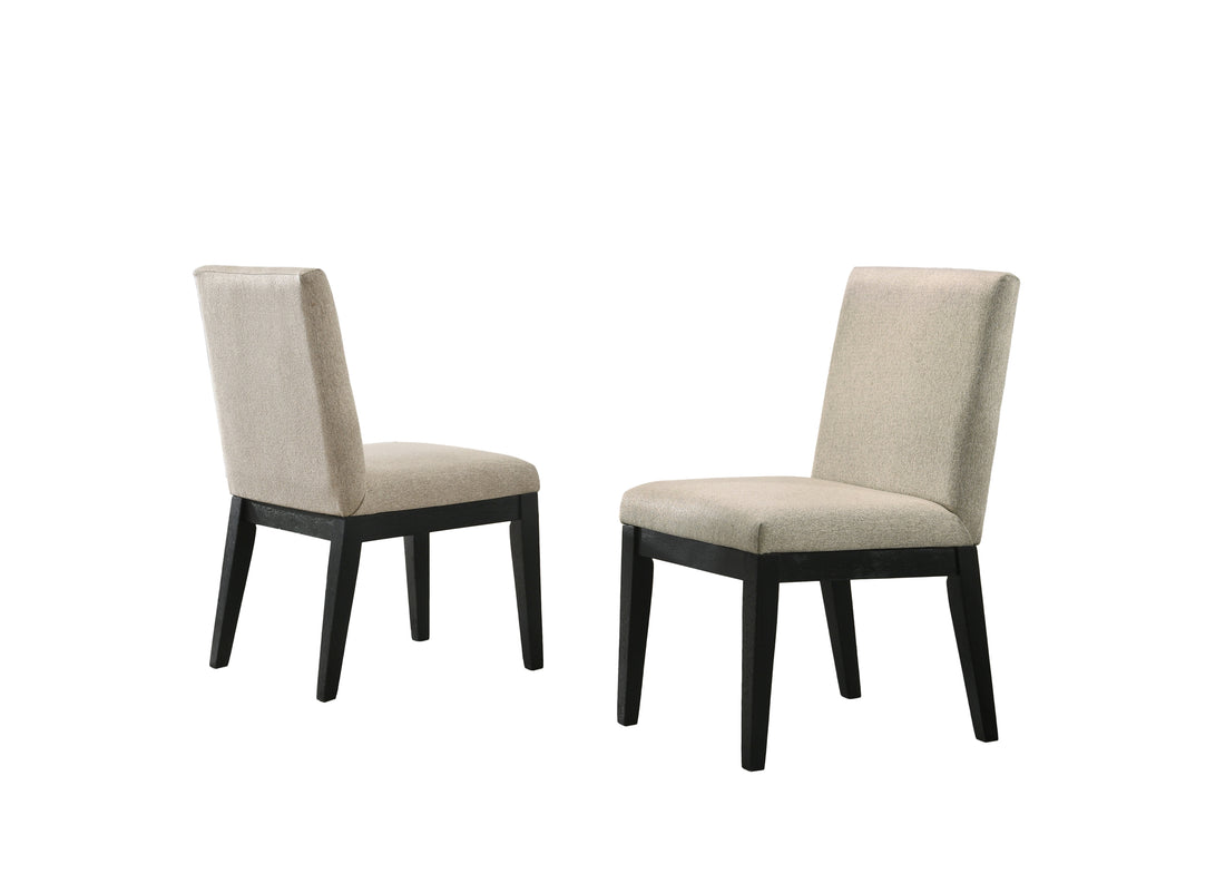 Jasper Set Of 2 Beige Contemporary Fabric 19" Dining Chair Beige Fabric