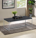 Lennox 3 Piece Black Coffee And End Table Set Black Mdf