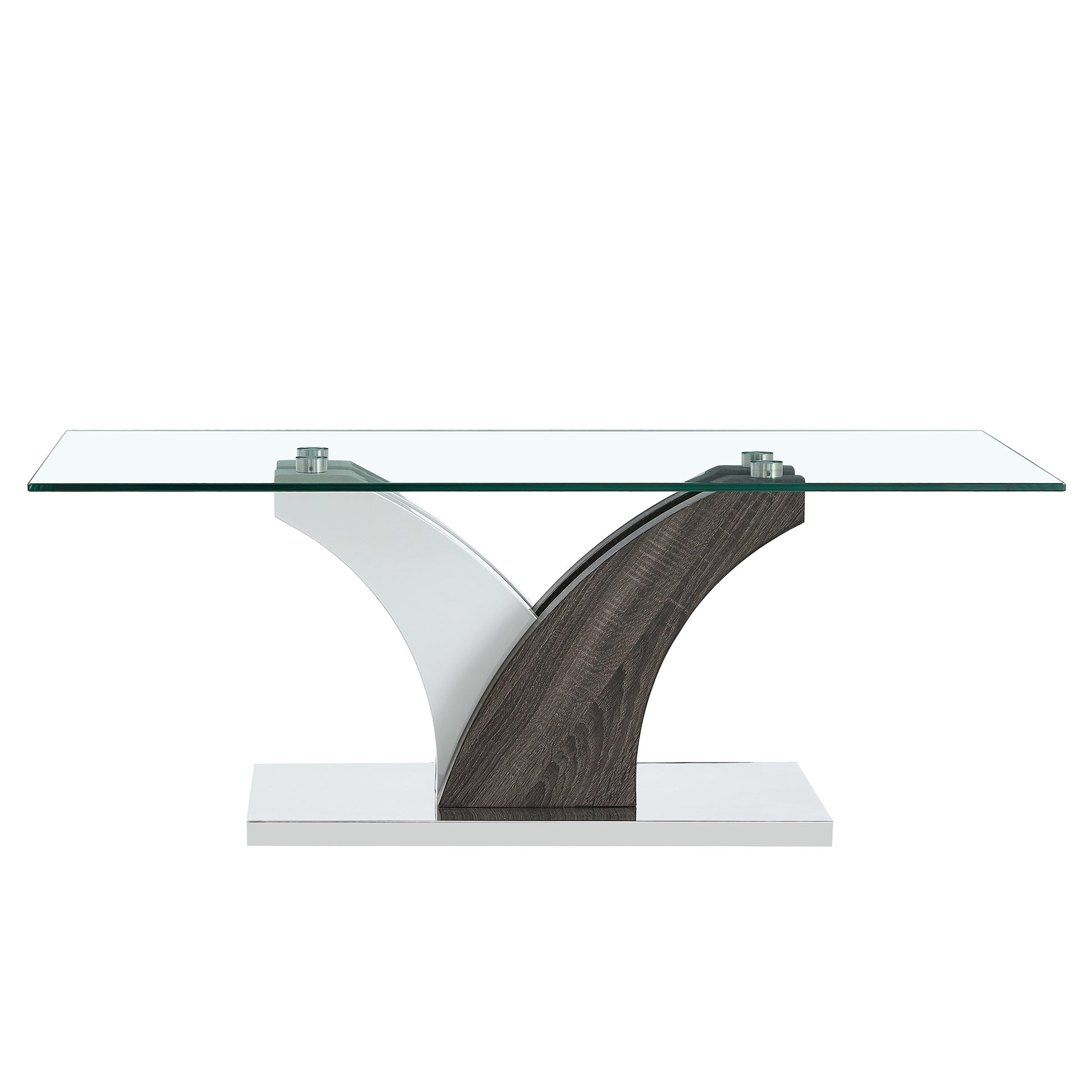 Modern Dining Table,Tea Table.Coffee Table. Tempered Glass Countertop, And Artistic Mdf Legs Are Perfect For Hosting Dinners, Conferences, Home, And Office Decorations.B 793 Transparent Glass