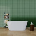 Deluxe High Gloss Acrylic Freestanding Soaking Bathtub glossy white-fiberglass-acrylic