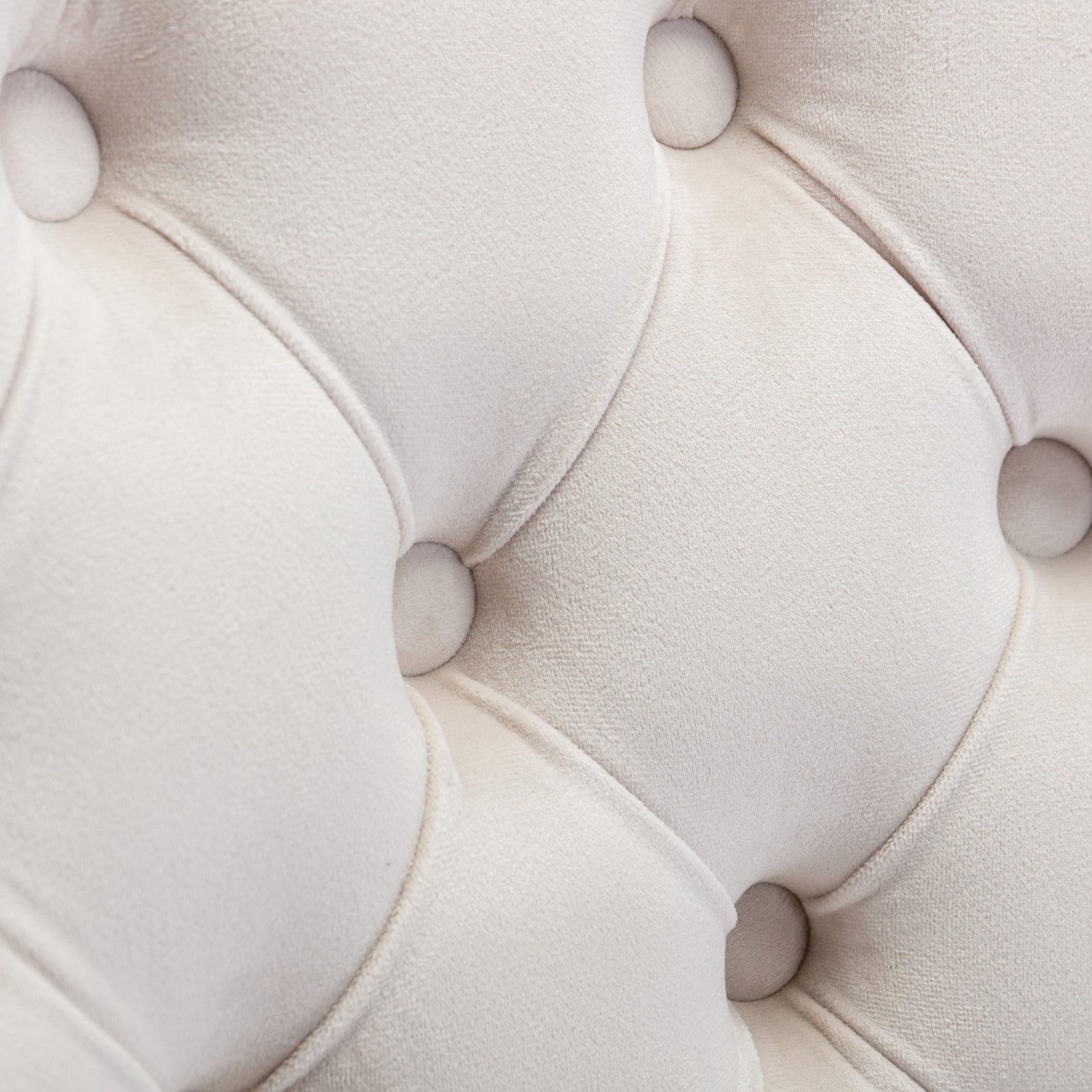 Office Chair,Velvet Upholstered Tufted Button Home Office Chair With Golden Metal Base,Adjustable Desk Chair Swivel Office Chair Beige Beige Velvet